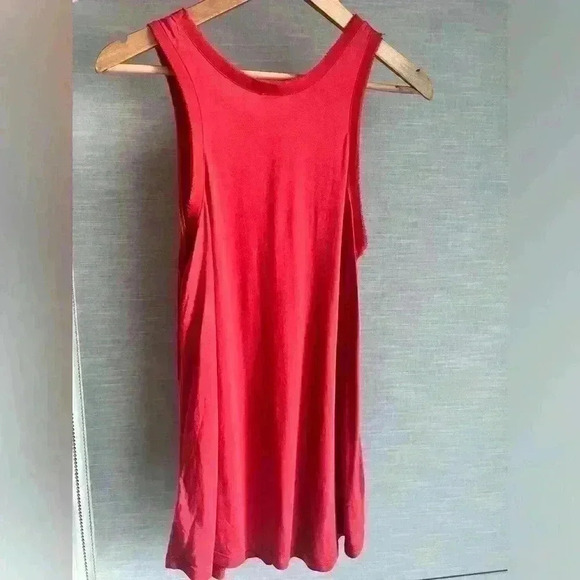H By Halston Womens Red Orange  Sleeveless Casual Summer Spring Tank Top Small - Picture 2 of 8